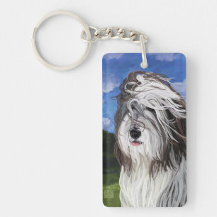 Stella der englische Schäferhund Schlüsselanhänger