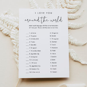 STELLA I Liebe Sie rund um das Bridal-Weltspiel Einladung