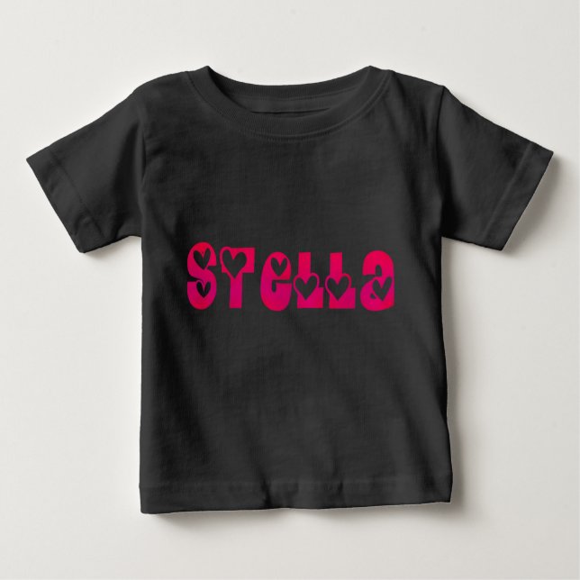 Stella im Herzen Baby T-shirt (Vorderseite)