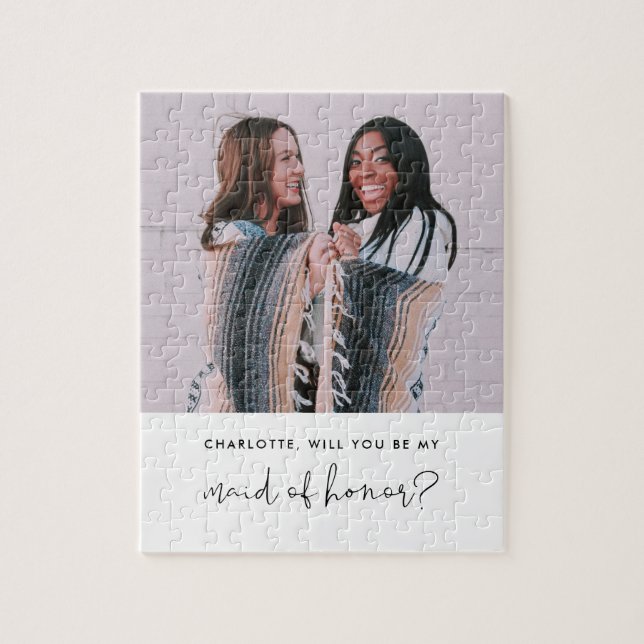 STELLA Minimal Foto Trauzeugin Vorschlag Puzzle (Vertikal)