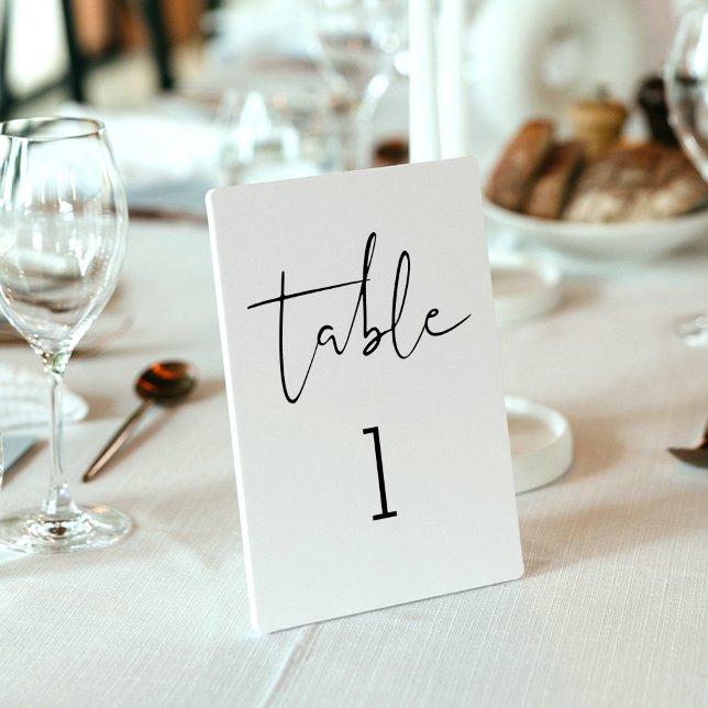 STELLA Minimalistische Tischnummer 3.5x5 Karte (Von Creator hochgeladen)