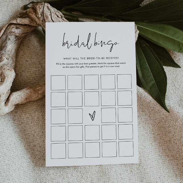 STELLA Minimalistisches Brautparty Bingo Game (Von Creator hochgeladen)