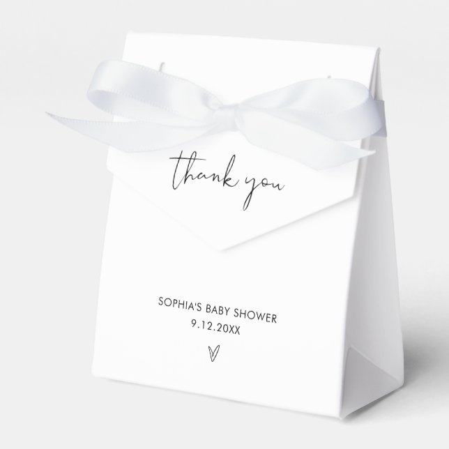 STELLA Moderne Minimalistische Babydusche Geschenkschachtel (Vorderseite)