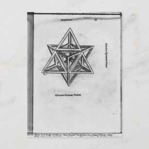 Stella octangula, aus "De Divina Proportione" Postkarte