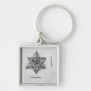 Stella octangula, von 'De Divina Proportione' Schlüsselanhänger