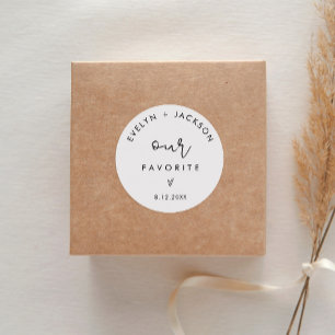 STELLA Our Favorite Treat Favor 1,5" (Bogen mit 20 Runder Aufkleber