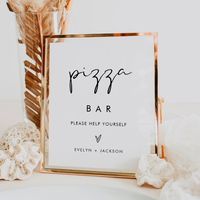 STELLA Pizza Bar Wedding Sign Poster (Von Creator hochgeladen)