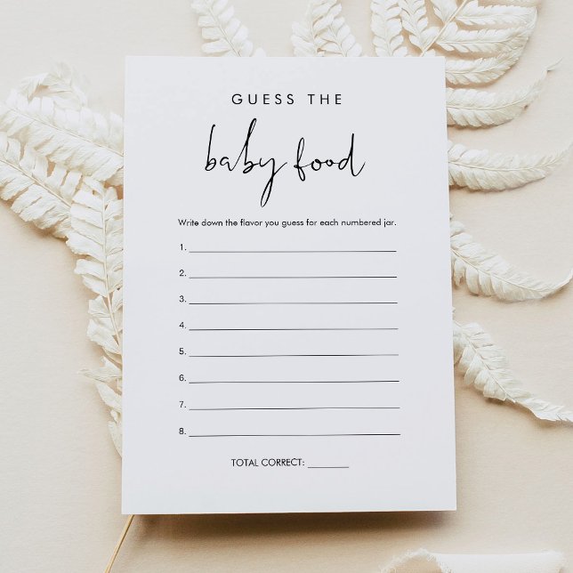STELLA rät die Baby Food Game Card Einladung (Von Creator hochgeladen)