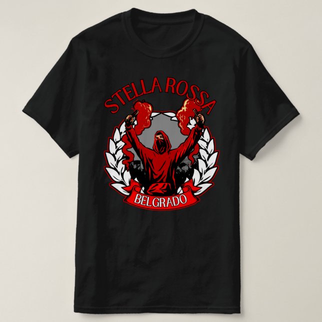 Stella Rossa Belgrado ULTRAS T-Shirt (Design vorne)