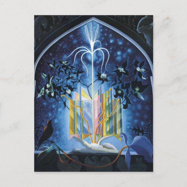 Stella - Serenade, eine weihnachtliche Fantasie Postkarte (Vorderseite)