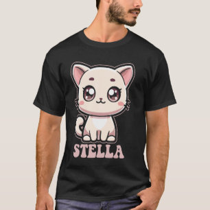 Stella süßes Kitzchen Katzen-Design für Mädchen na T-Shirt