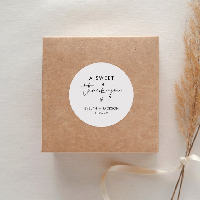 STELLA Sweet Vielen Dank für 3" (Blatt von 6) Runder Aufkleber (Von Creator hochgeladen)