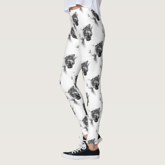 Stella the Gray Cat Leggings (Links)