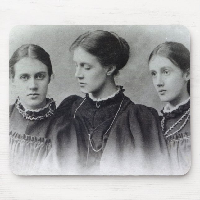 Stella, Vanessa und Virginia Stephen, c.1896 Mousepad (Vorne)