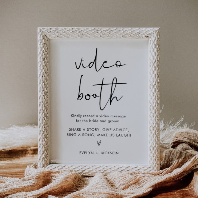 STELLA Video Booth Wedding Sign Poster (Von Creator hochgeladen)