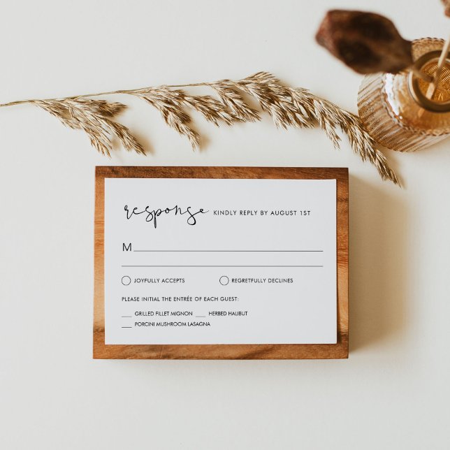 STELLA Wedding RSVP Response Card (Von Creator hochgeladen)