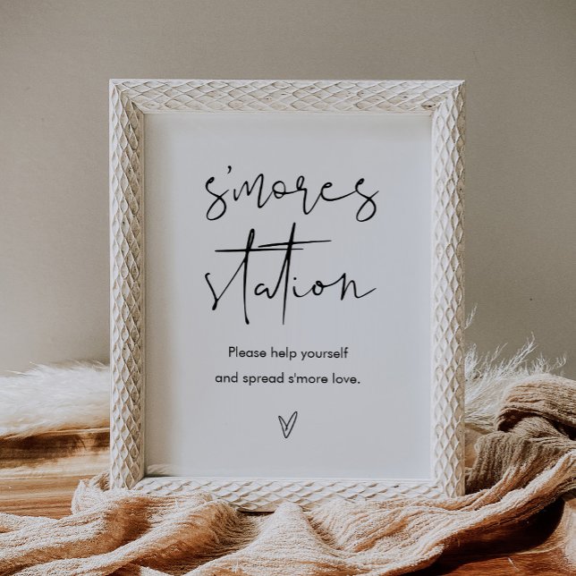 STELLA Wedding S'mores Station-Zeichen Poster (Von Creator hochgeladen)