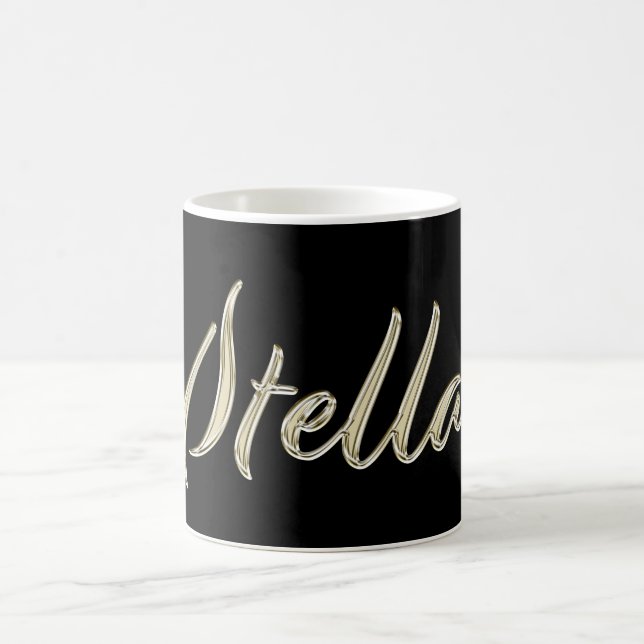 Stella white gold Handwriting Tasse Kaffeetasse (Mittel)