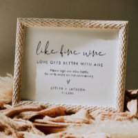 STELLA Wine Bottle Guest Book Wedding Sign
