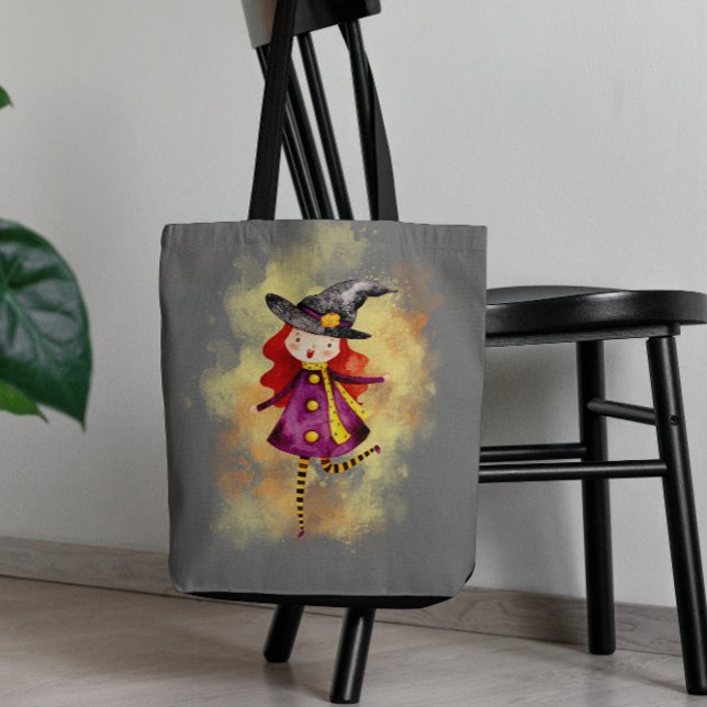 Stellalunarts Halloween Niedliches Mädchen (Stellalunarts' cute Halloween witch designs, be stylish with this elegant shopping bag!)