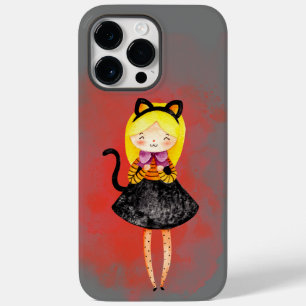 Stellalunarts Niedlich Girl Halloween Cat Case-Mate iPhone 14 Pro Max Hülle