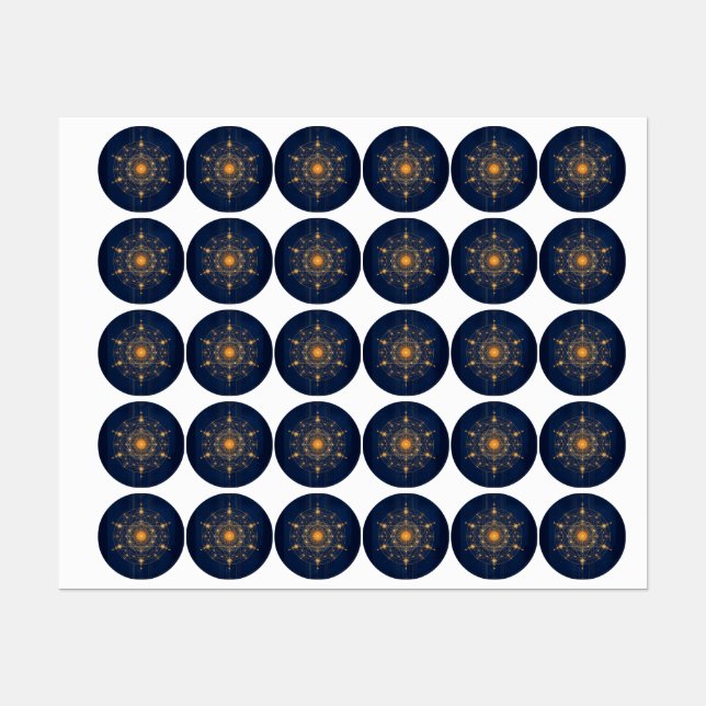 Stellar-Ausrichtung: Die Geometrie des inneren Lic Etiketten (Blatt)