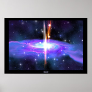 Stellar Black Hole Print Poster
