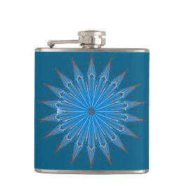 Stellar blue flask flachmann