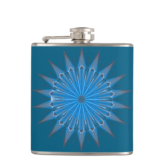 Stellar blue flask flachmann (Vorderseite)