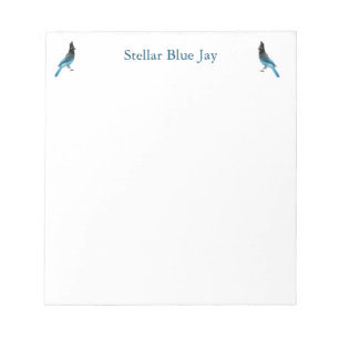 Stellar Blue Jay notepad Notizblock
