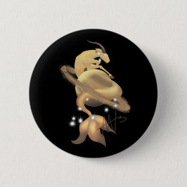 Stellar Capricorn Saturn Zodiac Button