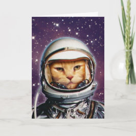 Stellar Cat Birthday Card Karte