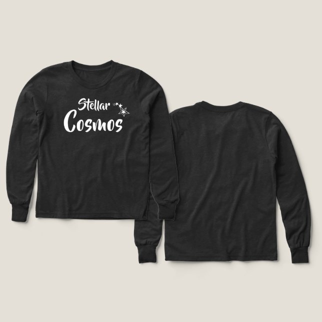 Stellar Cosmos Boys' T-Shirt (Design Vorder- & Rückseite)