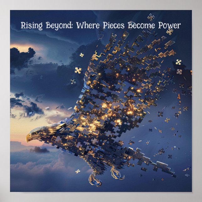 Stellar Eagle Puzzle Poster (Vorne)