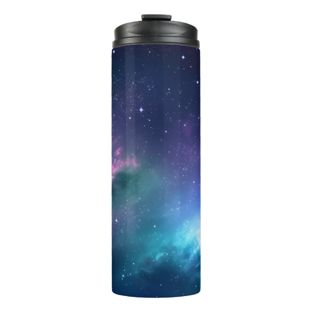 Stellar Illumination: Nebel mit glühenden Sternen Thermosbecher (Vorderseite)