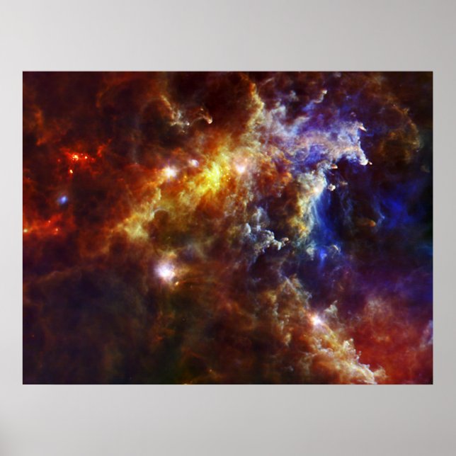 Stellar Kinderzimmer in Rosette-Nebula Poster (Vorne)