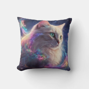 Stellar Kitty - kosmische Katzenkunst Kissen