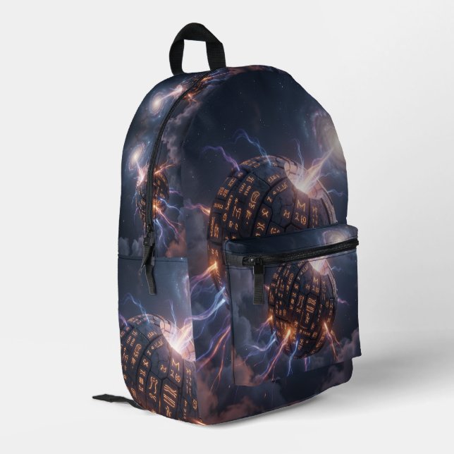 Stellar Path – Journey Through the Universe´4 Bedruckter Rucksack (Rückseitige Ecke links)