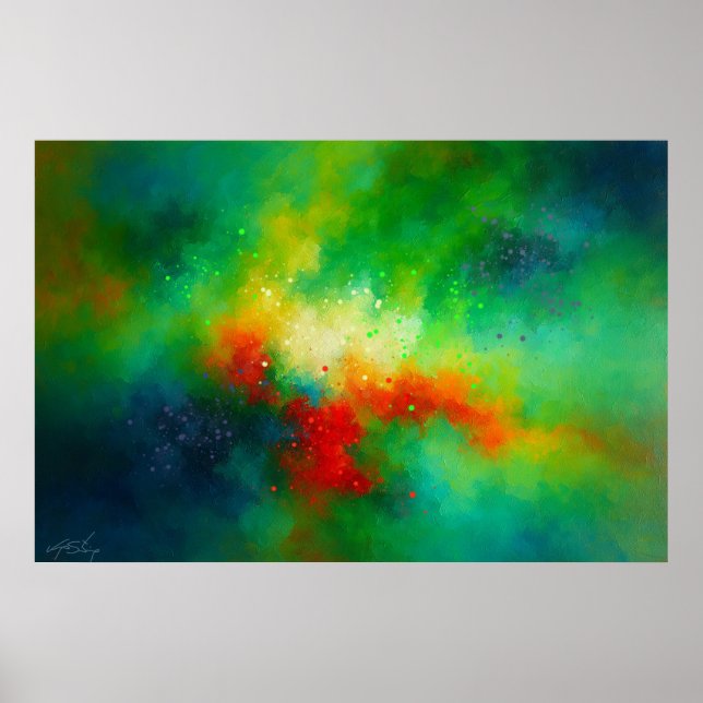 Stellar Reverie Abstract Poster (Vorne)