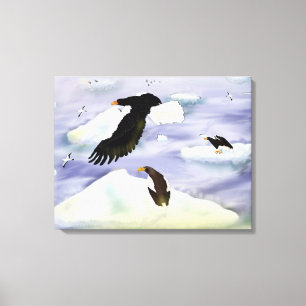 Stellar Sea Eagle Island Canvas Print Leinwanddruck