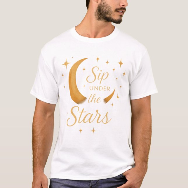 "Stellar Style Men's T - Shirt - wo Elegance triff (Vorderseite)