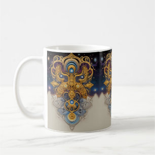 Stellar Symmetrie: Kosmische Ornamentation Kaffeetasse