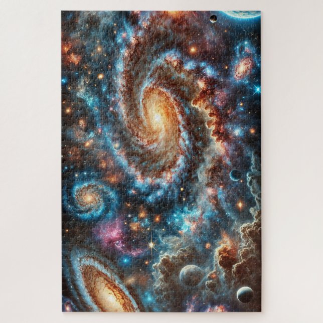 "Stellar Veil" — Jigsaw Puzzle (Vertikal)