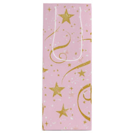 Stellar Wine - Pink & Gold Star Weine Tasche Geschenktüte Für Weinflaschen