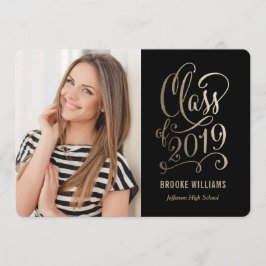 Stellar Year EDITABLE FARBEN Abschluss Einladung