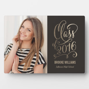 Stellar Year EDITABLE FARBEN Abschluss Plaque Fotoplatte