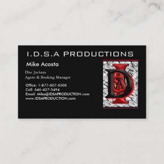 Stellen Sie 002, I.D.S.A PRODUKTIONEN, Mike Visitenkarte