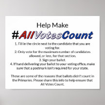 Stellen Sie alle Stimmen mit Wahltipps zählen