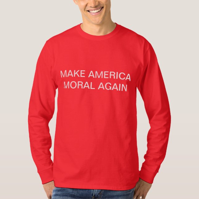 STELLEN SIE AMERIKA-MORAL-WIEDER T-SHIRT HER (Vorderseite)