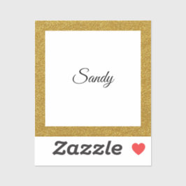 Stellen Sie den Bildnamensplatz für den Gold-Glitz Aufkleber